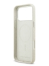 Karl Lagerfeld для iPhone 17 Pro чехол PU Full Wrapped Repeated logo Metal Cam Hard Beige (MagSafe)