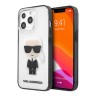 Чехол Karl Lagerfeld Ikonik Karl Hard Transparent для iPhone 13 Pro, черная рамка