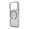 Karl Lagerfeld для iPhone 17 Pro чехол IML K HEAD Metal logo & Camera прозрачный/черный (MagSafe)