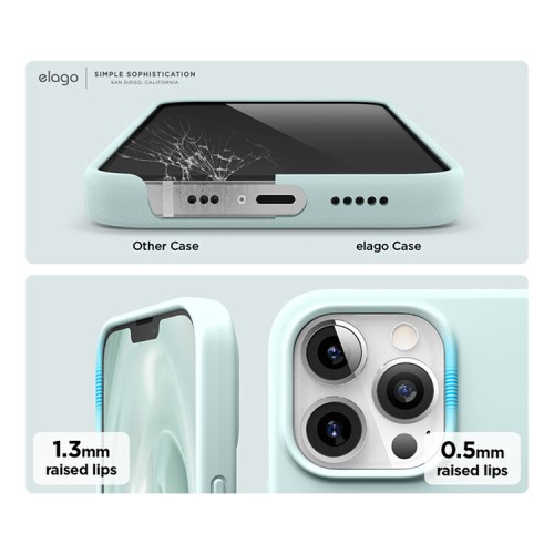 Чехол Elago MagSafe Soft Silicone для iPhone 13 Pro, Mint