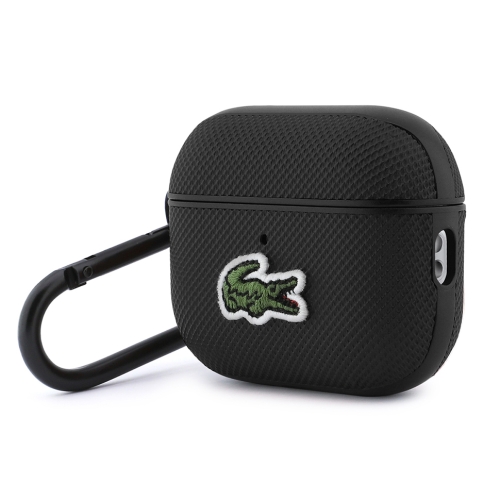 Lacoste для AirPods Pro 3 чехол PVC Iconic Woven logo Black