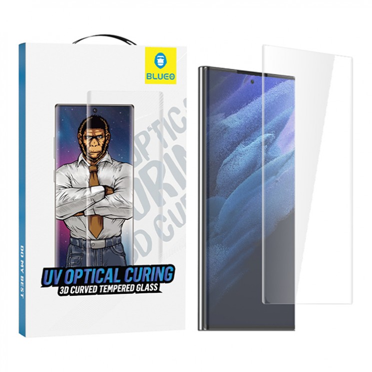 BLUEO стекло 3D Curved Full cover UV для Galaxy S22 | S23