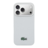 Lacoste для iPhone 17 Pro чехол PVC Lacquer Metal logo Hard Light Grey (MagSafe)