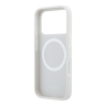 Lacoste для iPhone 17 Pro чехол PVC Lacquer Metal logo Hard Light Grey (MagSafe)