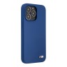Чехол BMW M-Collection Liquid Silicone для iPhone 13 Pro, синий (Magsafe)