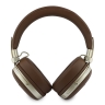 Guess наушники беспроводные накладные Bluetooth HP ENC Flat Grained PU Triangle Metal Logo Brown