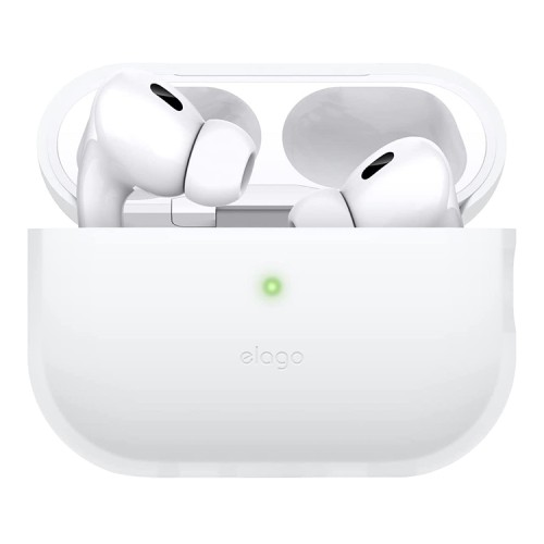 Чехол Elago Silicone case для AirPods Pro 2, Nightglow Blue (матовый прозрачный)