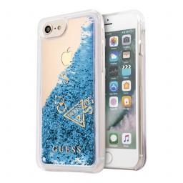 Чехол Guess Glitter для iPhone 7/8/SE 2020, синий Чехол Guess Glitter для iPhone 7/8/SE 2020, синий