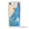 Чехол Guess Glitter для iPhone 7/8/SE 2020, синий