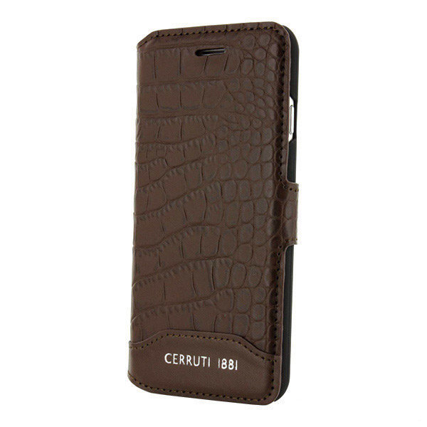 Cerruti Croco Leather Booktype для 7 Plus/8 Plus, коричневый CEFLBKP7LMCBR
