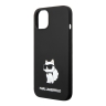 Чехол Lagerfeld Liquid silicone NFT Choupette Hard для iPhone 14 Plus, черный