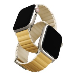 Ремешок Uniq Revix Premium Edition для Apple Watch 38-40-41 mm, желтый/бежевый