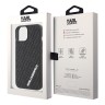 Karl Lagerfeld для iPhone 15 чехол 3D Rubber Multi Logo Hard Black