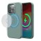 Elago для iPhone 15 Pro чехол Soft silicone (Liquid) Midnight Green (MagSafe)