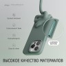 Elago для iPhone 15 Pro чехол Soft silicone (Liquid) Midnight Green (MagSafe)