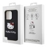 Hello Kitty для iPhone 15 Pro чехол 3D Rubber Kitty Head Hard Black