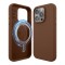 Elago для iPhone 15 Pro чехол Soft silicone (Liquid) Brown (MagSafe)
