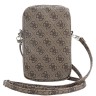 Guess для смартфонов сумка Wallet Zipper Pouch 4G with Triangle metal logo Brown
