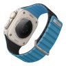 Uniq для Apple Watch 49-46-45-44 mm ремешок Revix EVO reversible Magnetic Pacific Blue/Black