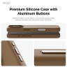 Elago для iPhone 16 Pro Max чехол Soft silicone (Liquid) Brown (MagSafe)