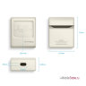 Чехол Elago Unique AW3 Retro design Silicone case для AirPods 1|2, Classic White