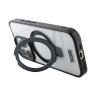 TUMI для iPhone 16 Pro чехол PC/TPU + Aluminium Ring stand Hard Transp/Black (MagSafe)