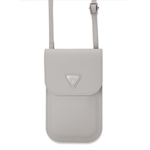 Guess для смартфонов сумка Wallet Bag Grained PU leather Triangle metal logo Beige
