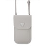 Guess для смартфонов сумка Wallet Bag Grained PU leather Triangle metal logo Beige