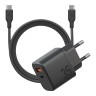 Energea СЗУ Bazic GoPort Velox Kit GaN35, USB-C+USB-A +кабель Weave USB-C to C 1.5m Truffle