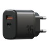 Energea СЗУ Bazic GoPort Velox Kit GaN35, USB-C+USB-A +кабель Weave USB-C to C 1.5m Truffle