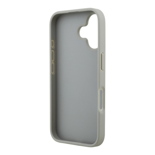 Karl Lagerfeld для iPhone 16 чехол Cardslot PU-кожа зернистая Leopard pocket Grey