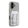 Karl Lagerfeld для iPhone 16 чехол Cardslot PU-кожа зернистая Leopard pocket Grey