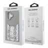 Karl Lagerfeld для iPhone 16 чехол Cardslot PU-кожа зернистая Leopard pocket Grey