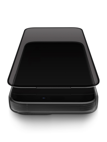 Uniq стекло для iPhone 17 Pro Max OPTIX Privacy AG Matte Anti-Dust Filter Black (+installer)