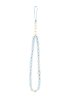 Guess для iPhone 17 Pro Max чехол PU 4G Big metal logo Hard + Pearl Hand Strap Blue
