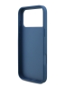 Guess для iPhone 17 Pro Max чехол PU 4G Big metal logo Hard + Pearl Hand Strap Blue