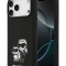 Karl Lagerfeld для iPhone 17 Pro чехол Liquid Silicone Sketch Karl & Choupette Hard Black (MagSafe)