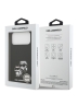 Karl Lagerfeld для iPhone 17 Pro чехол Liquid Silicone Sketch Karl & Choupette Hard Black (MagSafe)