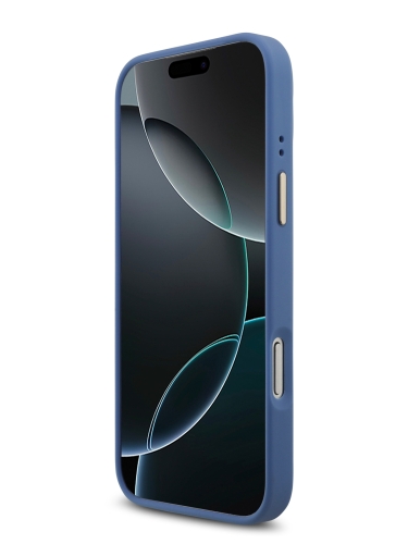 Guess для iPhone 17 Pro Max чехол Crossbody PU 4G Big metal logo Gold camera Hard + Strap Blue