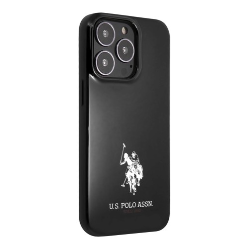 Чехол U.S. Polo Logo Small horse Hard для iPhone 13 Pro Max, черный