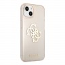 Чехол Guess TPU 4G Big logo Hard Glitter для iPhone 13, золотой