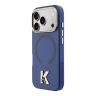 Karl Lagerfeld для iPhone 17 Pro чехол IML K HEAD Metal logo & Camera прозрачный/синий (MagSafe)