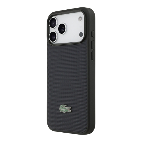 Lacoste для iPhone 17 Pro чехол PVC Lacquer Metal logo Hard Marine (MagSafe)