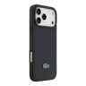 Lacoste для iPhone 17 Pro чехол PVC Lacquer Metal logo Hard Marine (MagSafe)