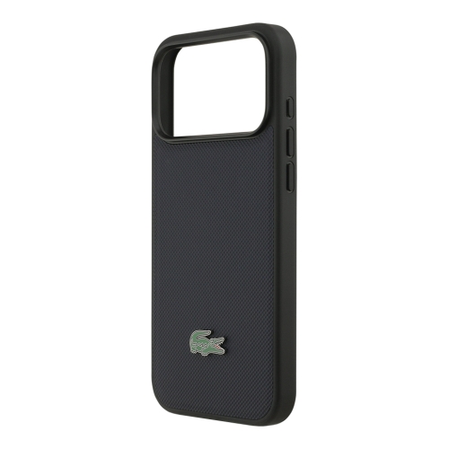 Lacoste для iPhone 17 Pro чехол PVC Lacquer Metal logo Hard Marine (MagSafe)