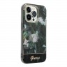 Чехол Guess Jungle w Electroplated camera Hard для iPhone 14 Pro Max, зеленый