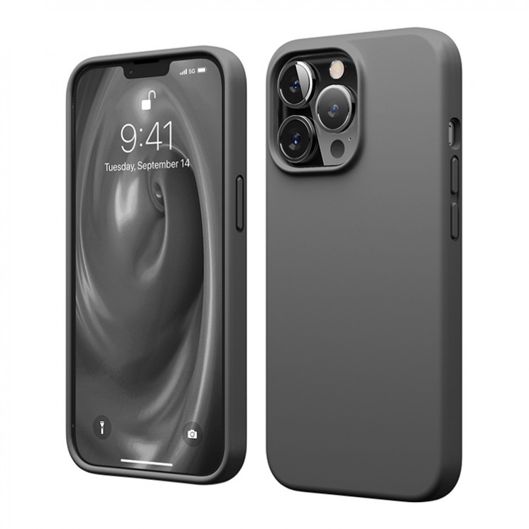 Чехол Elago Soft Silicone для iPhone 13 Pro Max, серый
