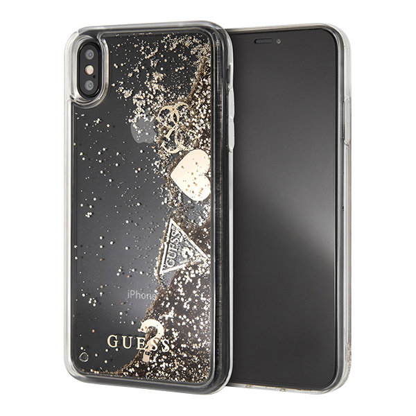 Чехол Guess Glitter для iPhone XS Max, золотой