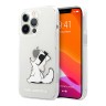 Чехол Karl Lagerfeld Choupette Fun Hard для iPhone 14 Pro, прозрачный