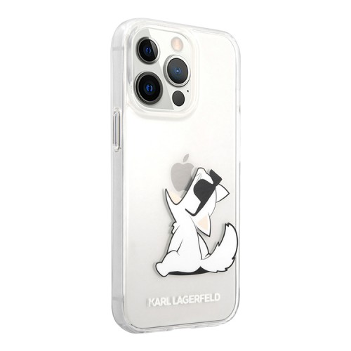 Чехол Karl Lagerfeld Choupette Fun Hard для iPhone 14 Pro, прозрачный